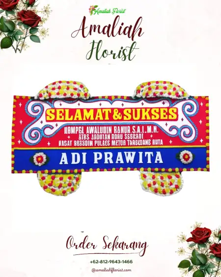 Papan Bunga Ucapan Selamat Troketon